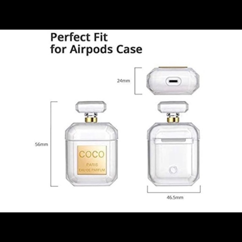 🖤Black Apple AirPods Case ~ fits Apple AirPods 1 & 2 - Picture 8 of 9
